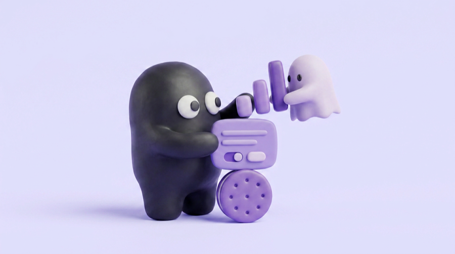 The Velo mascot sorts labelled jars while a ghost hovers over the wrong one