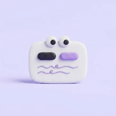 Clay consent banner card with googly eyes